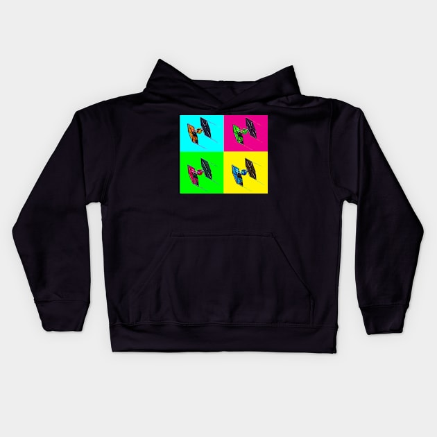 Contrast Color Squadron Kids Hoodie by Odisential